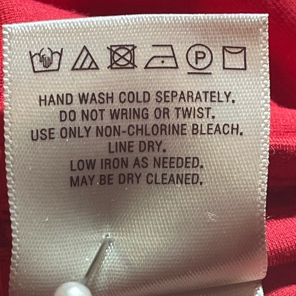 Anthropologie Maeve Vibrant Red Backless crochet Dress, size 8 - Picture 11 of 12